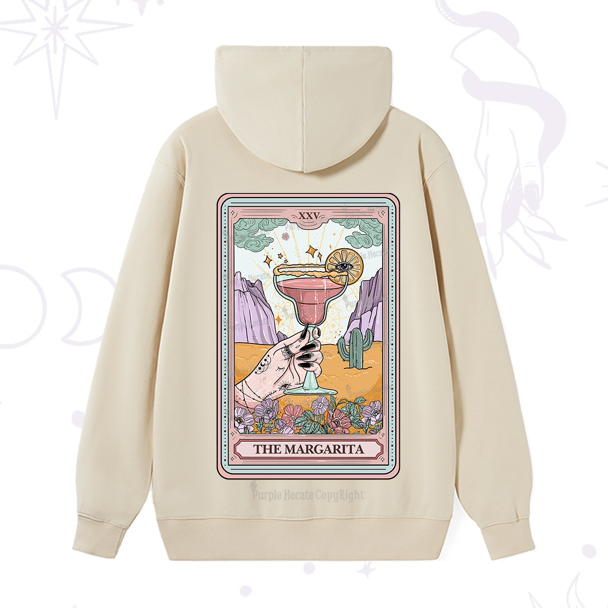 Purplehecate The Margarita Tarot Card Hoodie