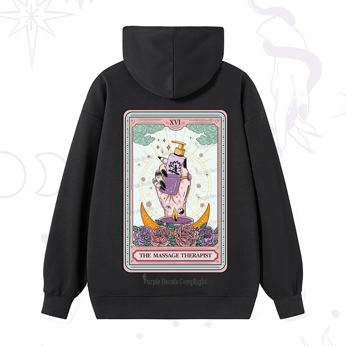 Purplehecate The Massage Therapist Tarot Card Hoodie