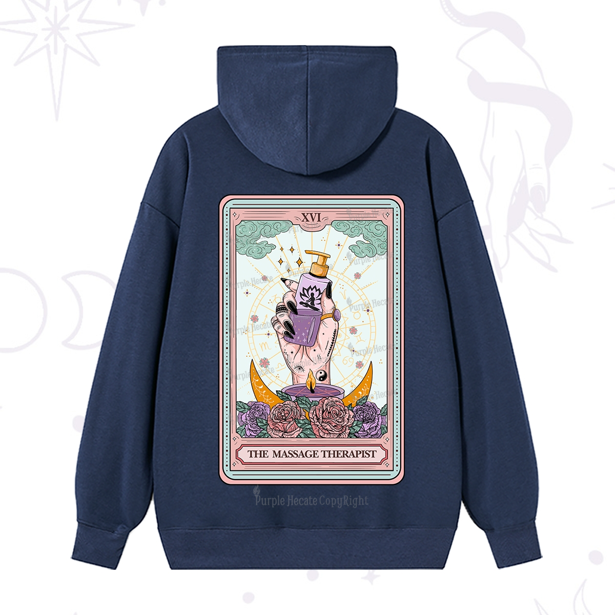 Purplehecate The Massage Therapist Tarot Card Hoodie