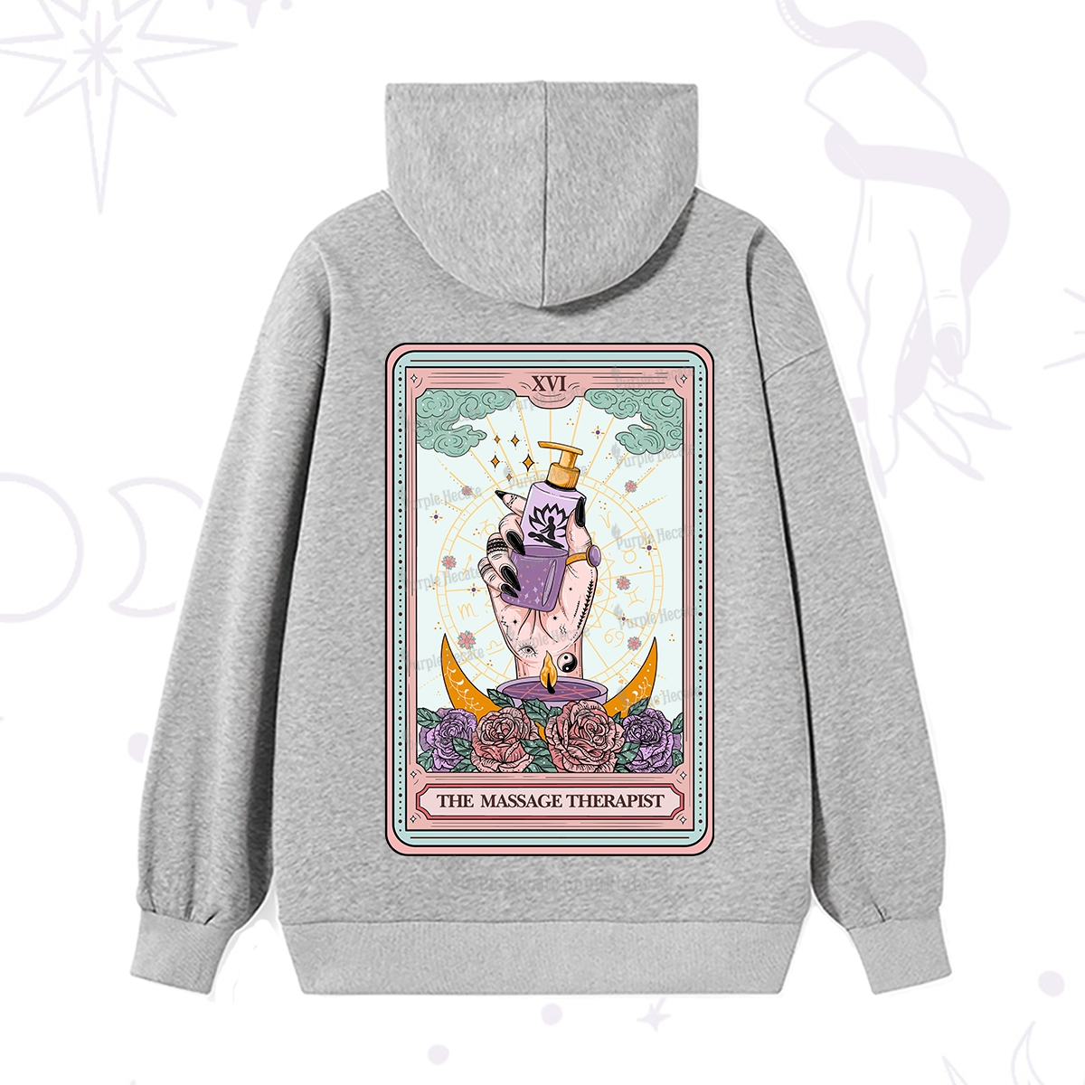 Purplehecate The Massage Therapist Tarot Card Hoodie