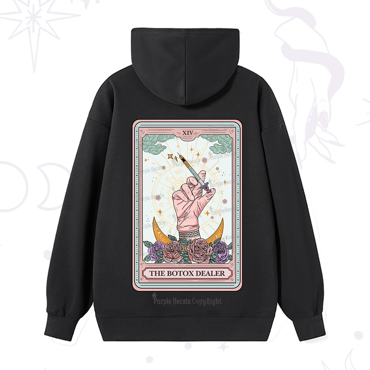 Purplehecate The Botox Dealer Tarot Card Hoodie