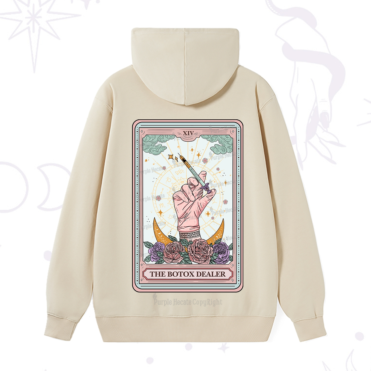 Purplehecate The Botox Dealer Tarot Card Hoodie