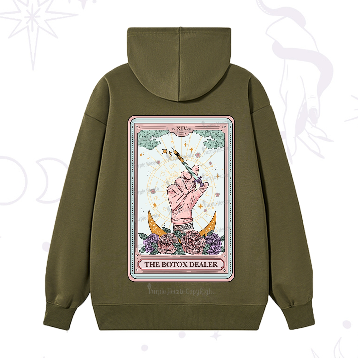 Purplehecate The Botox Dealer Tarot Card Hoodie
