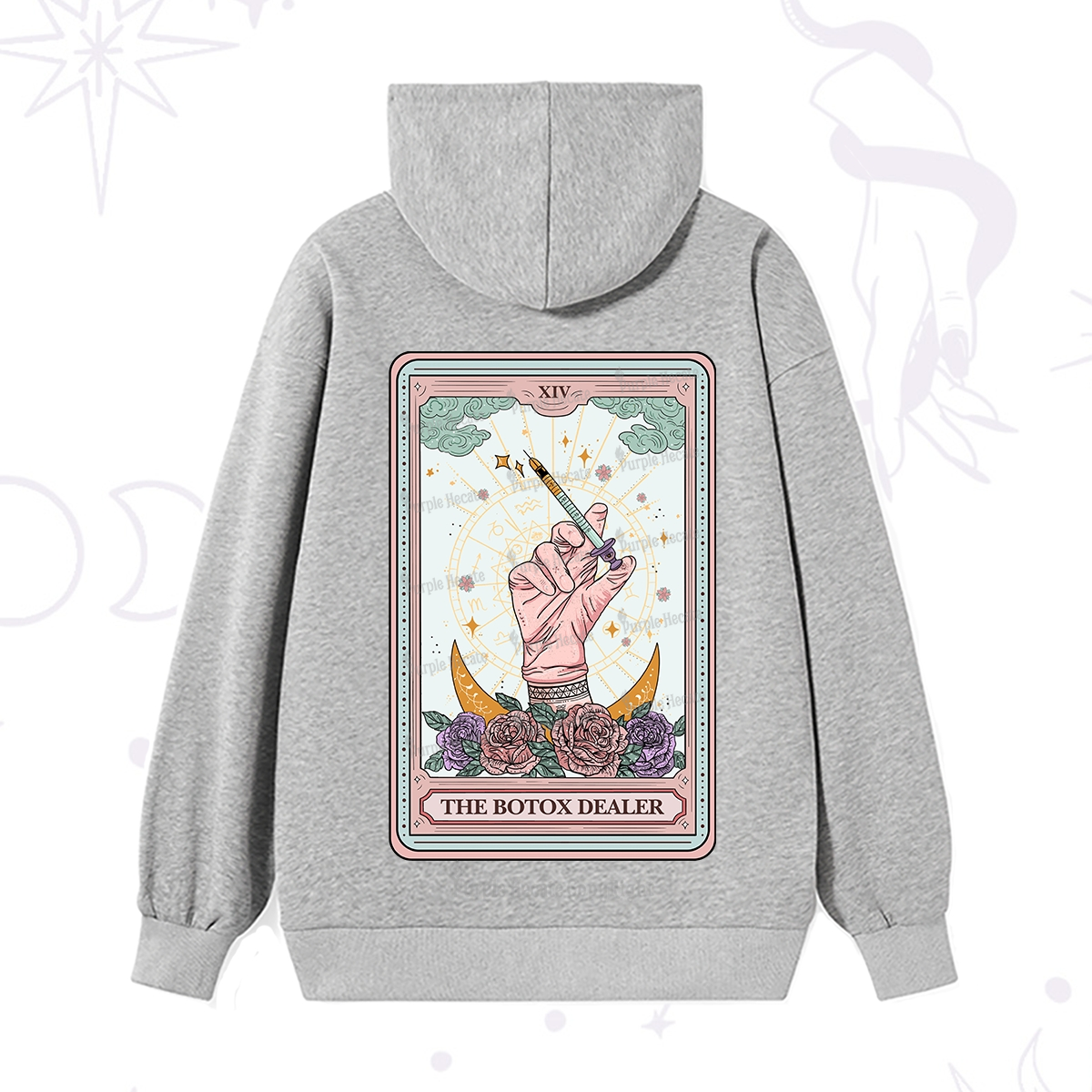 Purplehecate The Botox Dealer Tarot Card Hoodie