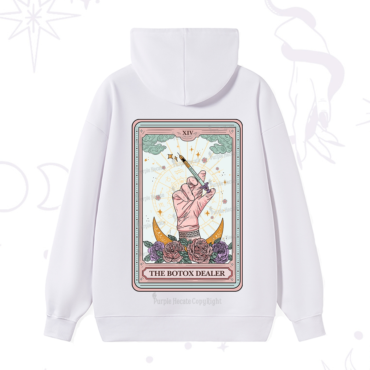Purplehecate The Botox Dealer Tarot Card Hoodie