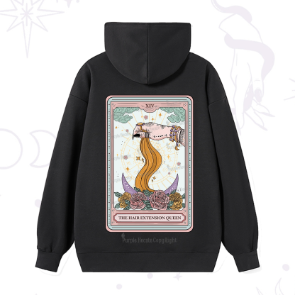 Purplehecate The Hair Extension Queen Tarot Card Hoodie