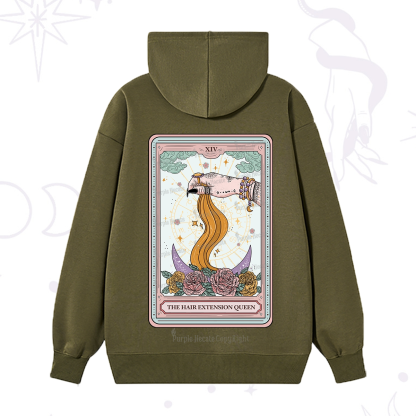 Purplehecate The Hair Extension Queen Tarot Card Hoodie