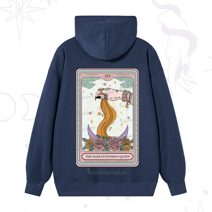 Purplehecate The Hair Extension Queen Tarot Card Hoodie