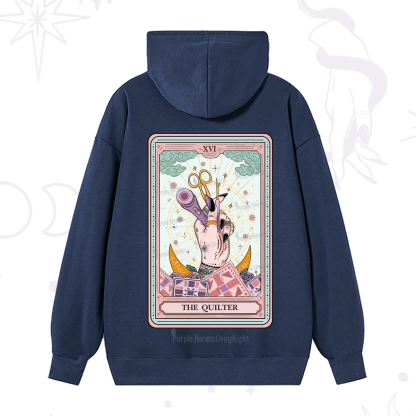 Purplehecate The Quilter Tarot Card Hoodie