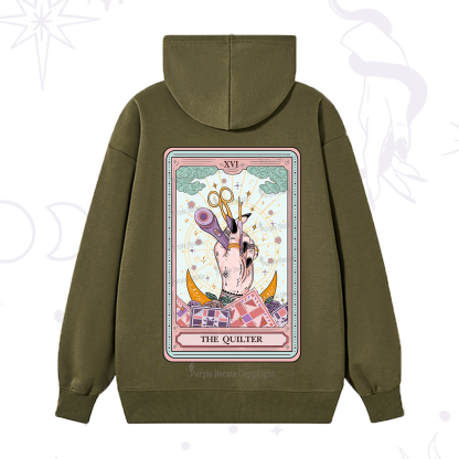 Purplehecate The Quilter Tarot Card Hoodie