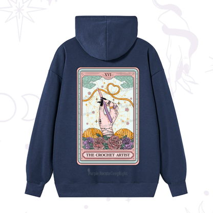 Purplehecate The Crochet Artist Tarot Card Hoodie