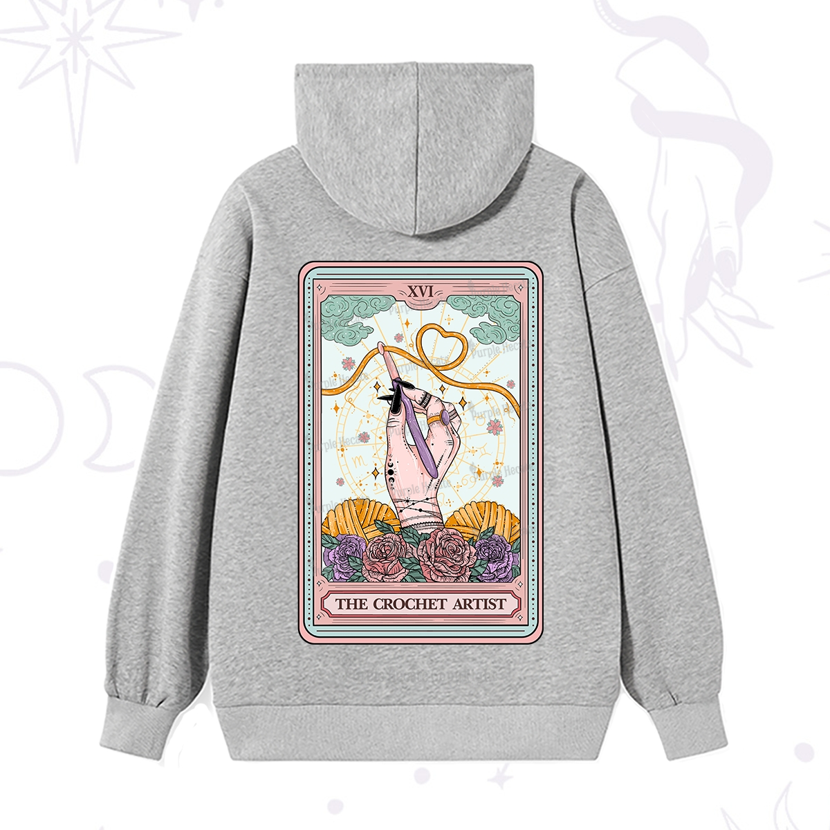 Purplehecate The Crochet Artist Tarot Card Hoodie