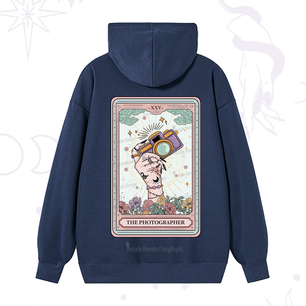 Purplehecate The Photographer Tarot Card Hoodie