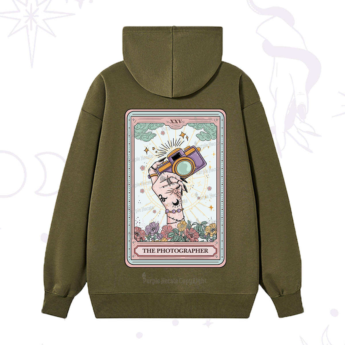 Purplehecate The Photographer Tarot Card Hoodie