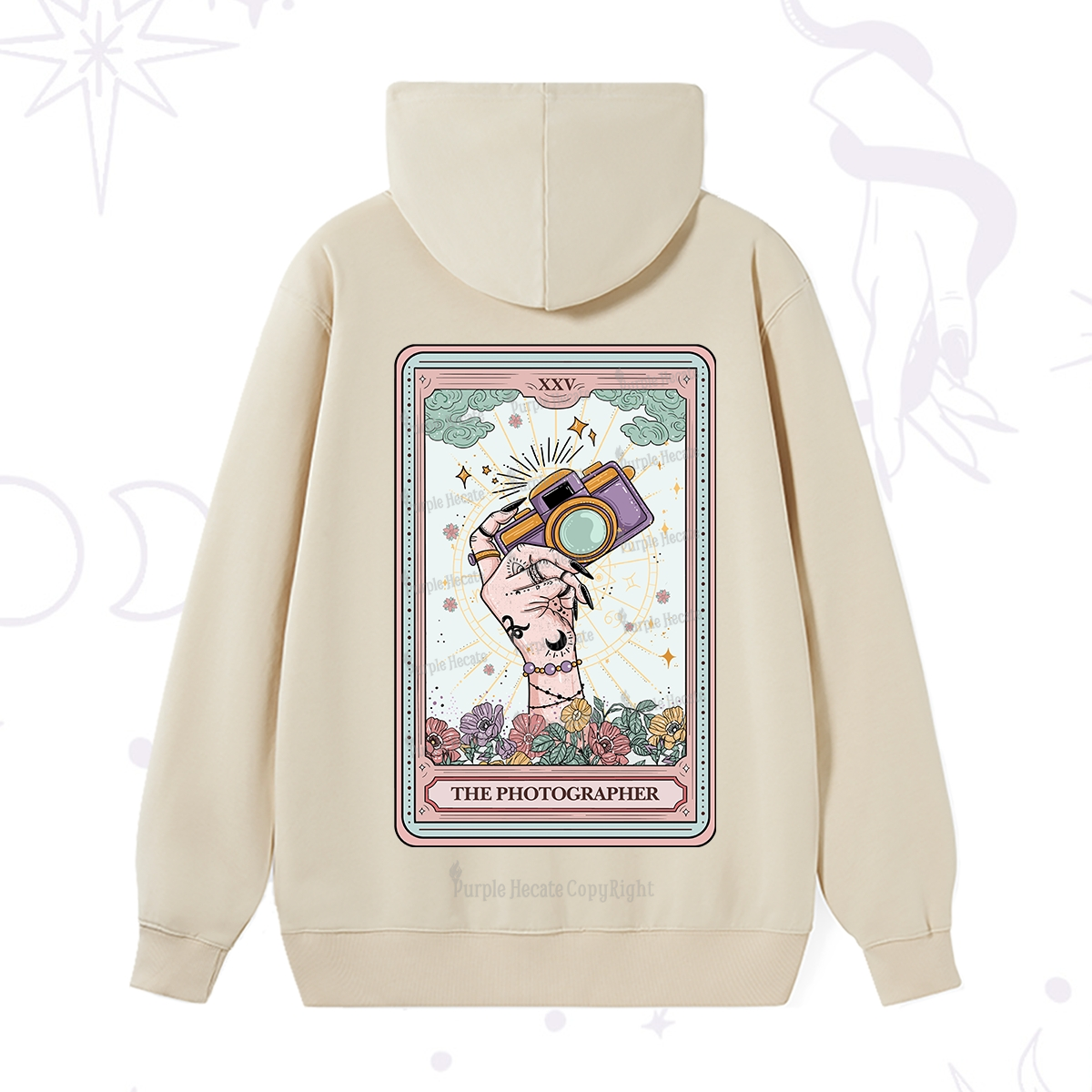 Purplehecate The Photographer Tarot Card Hoodie