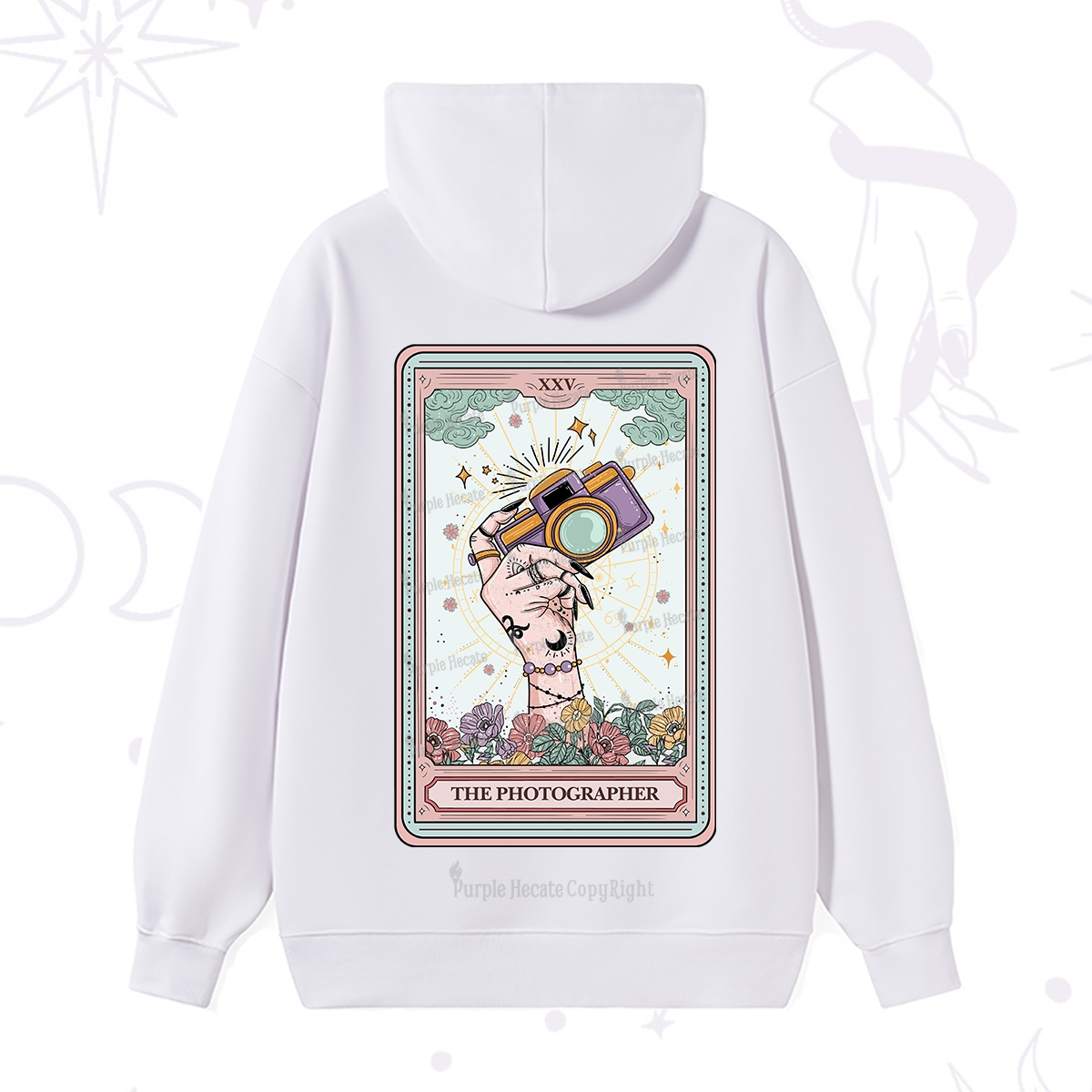 Purplehecate The Photographer Tarot Card Hoodie