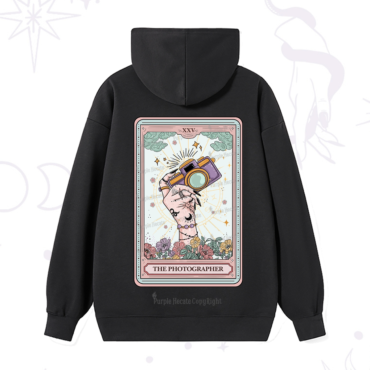 Purplehecate The Photographer Tarot Card Hoodie