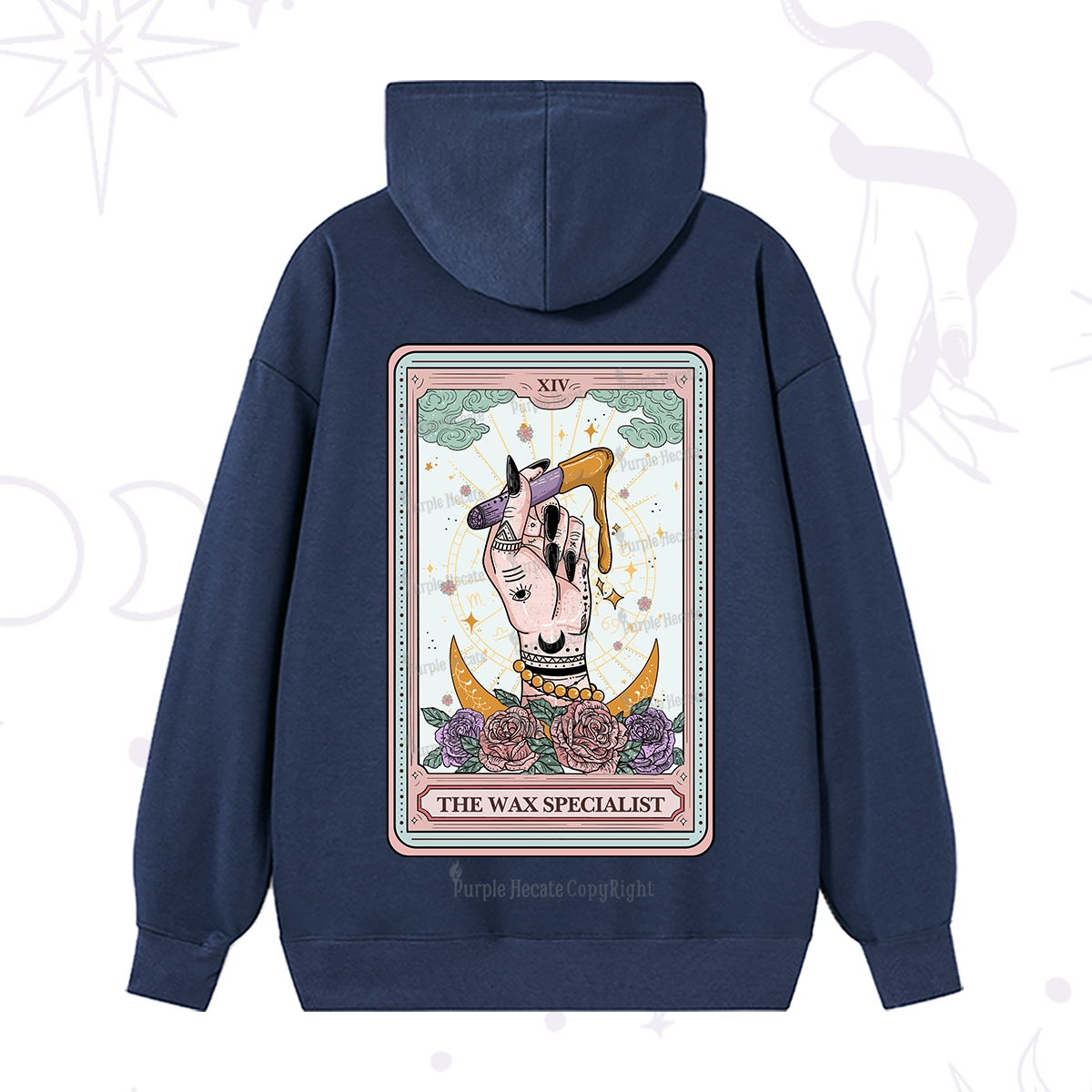 Purplehecate The Wax Specialist Tarot Card Hoodie