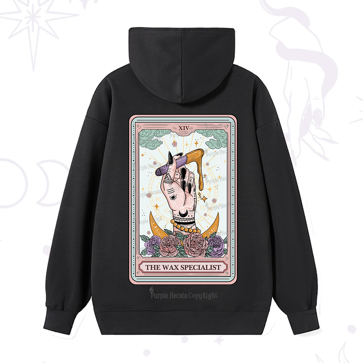 Purplehecate The Wax Specialist Tarot Card Hoodie