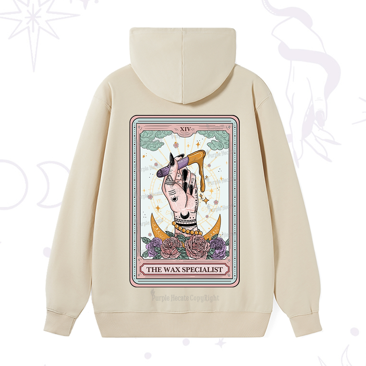 Purplehecate The Wax Specialist Tarot Card Hoodie