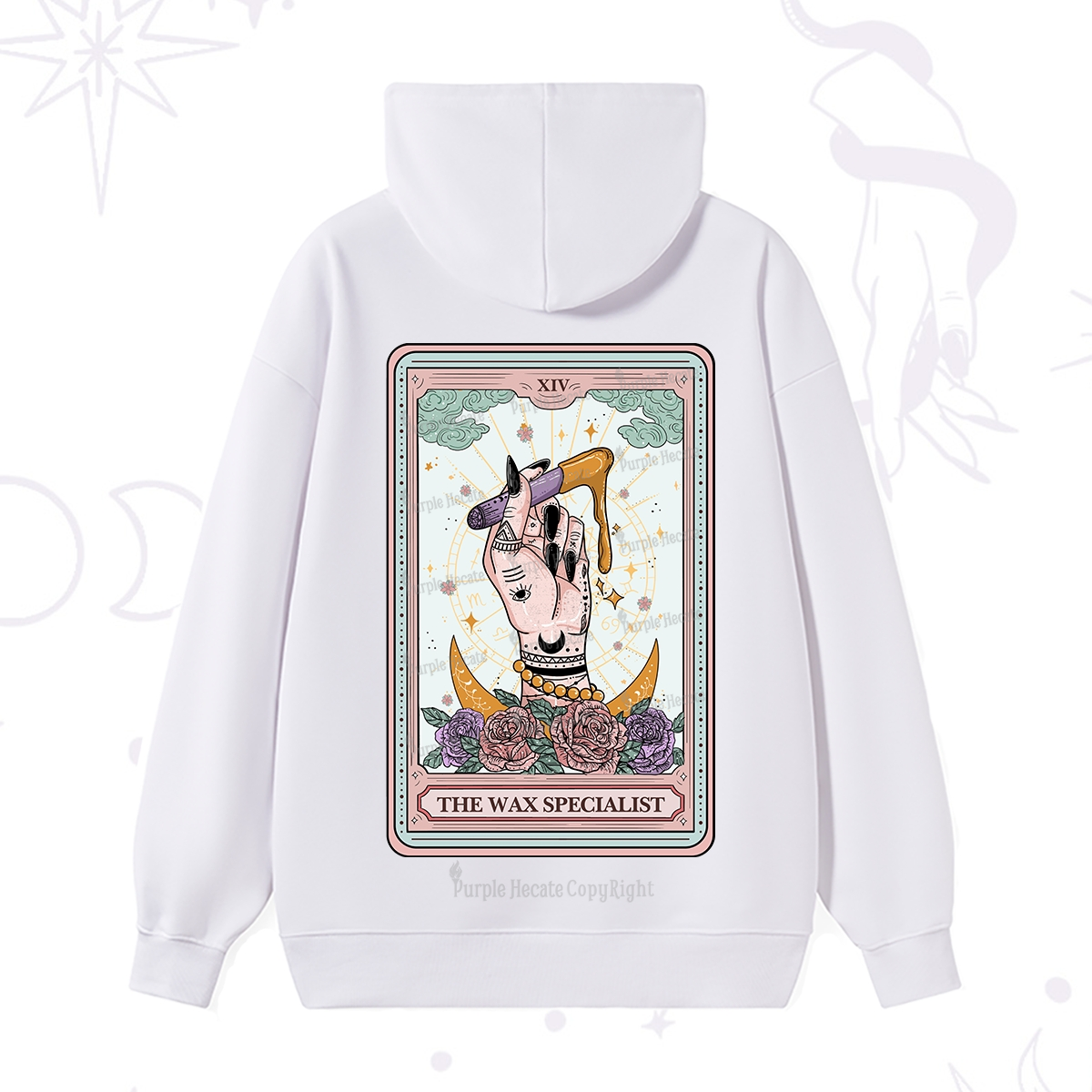 Purplehecate The Wax Specialist Tarot Card Hoodie