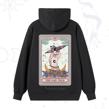 Purplehecate The Nail Tech Tarot Card Hoodie