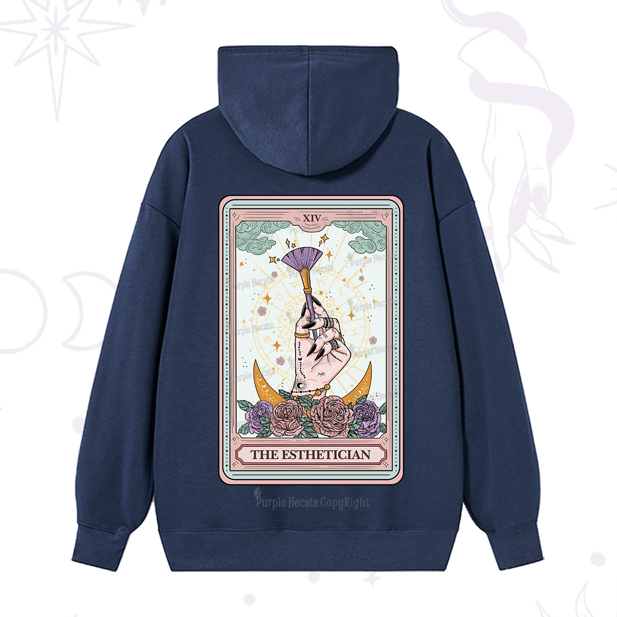 Purplehecate The Esthetician Tarot Card Hoodie
