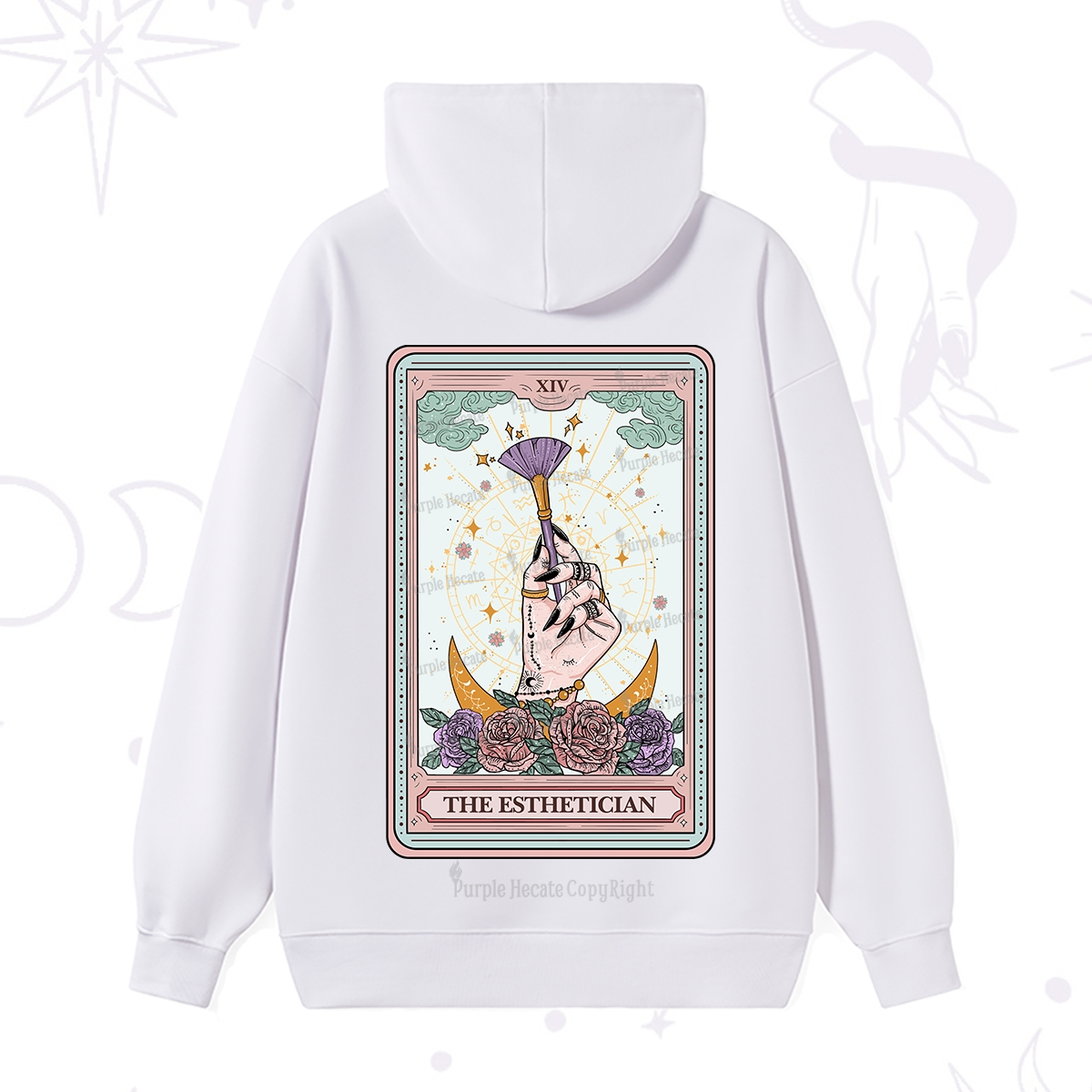 Purplehecate The Esthetician Tarot Card Hoodie