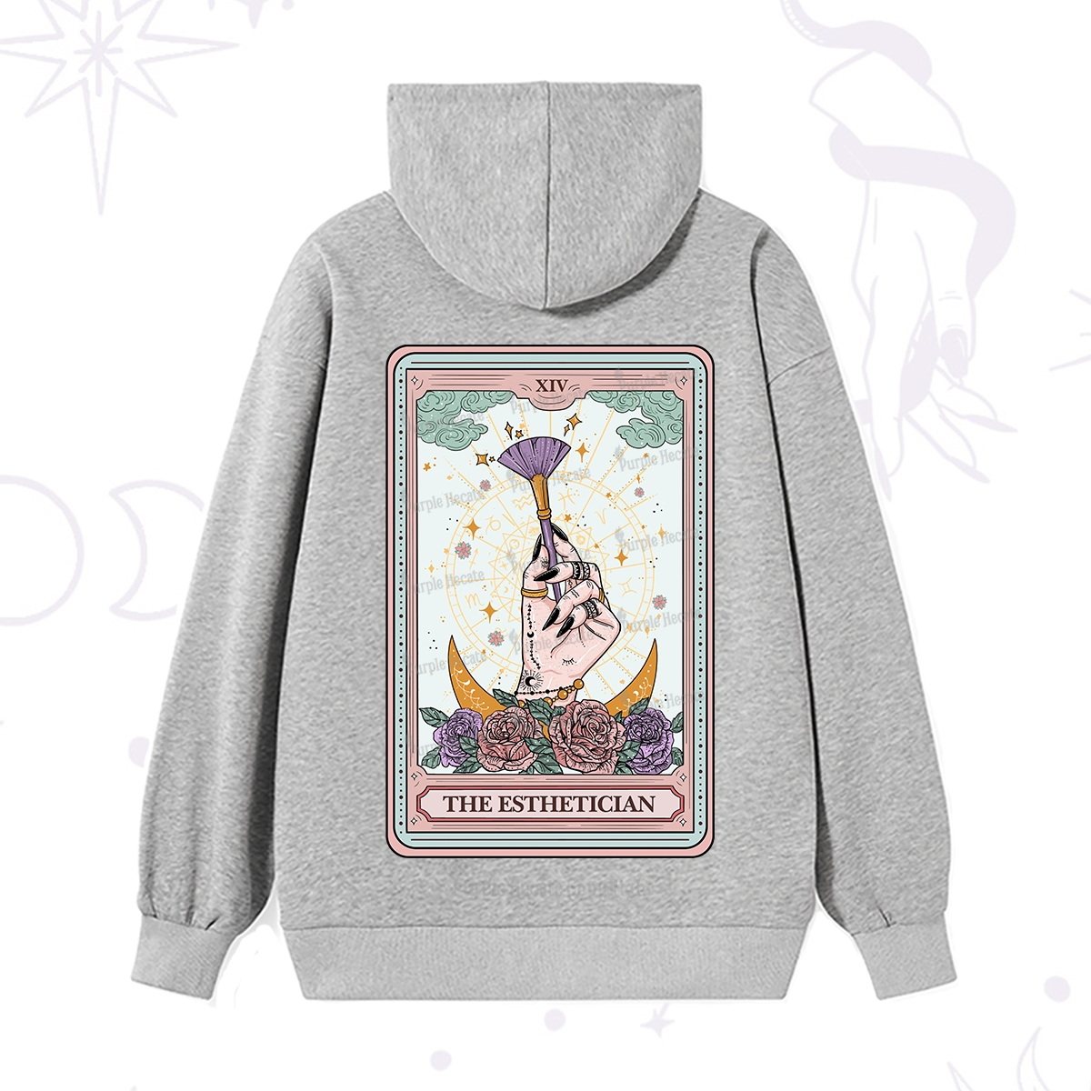 Purplehecate The Esthetician Tarot Card Hoodie