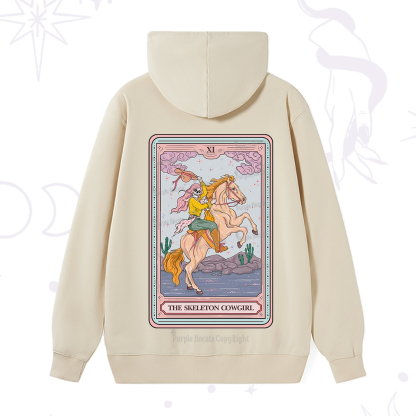 Purplehecate The Skeleton Cowgirl Tarot Card Hoodie