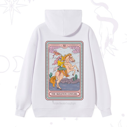 Purplehecate The Skeleton Cowgirl Tarot Card Hoodie