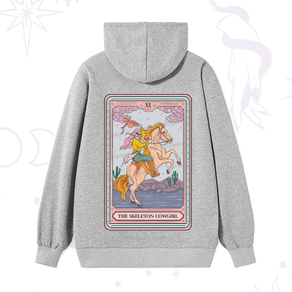 Purplehecate The Skeleton Cowgirl Tarot Card Hoodie