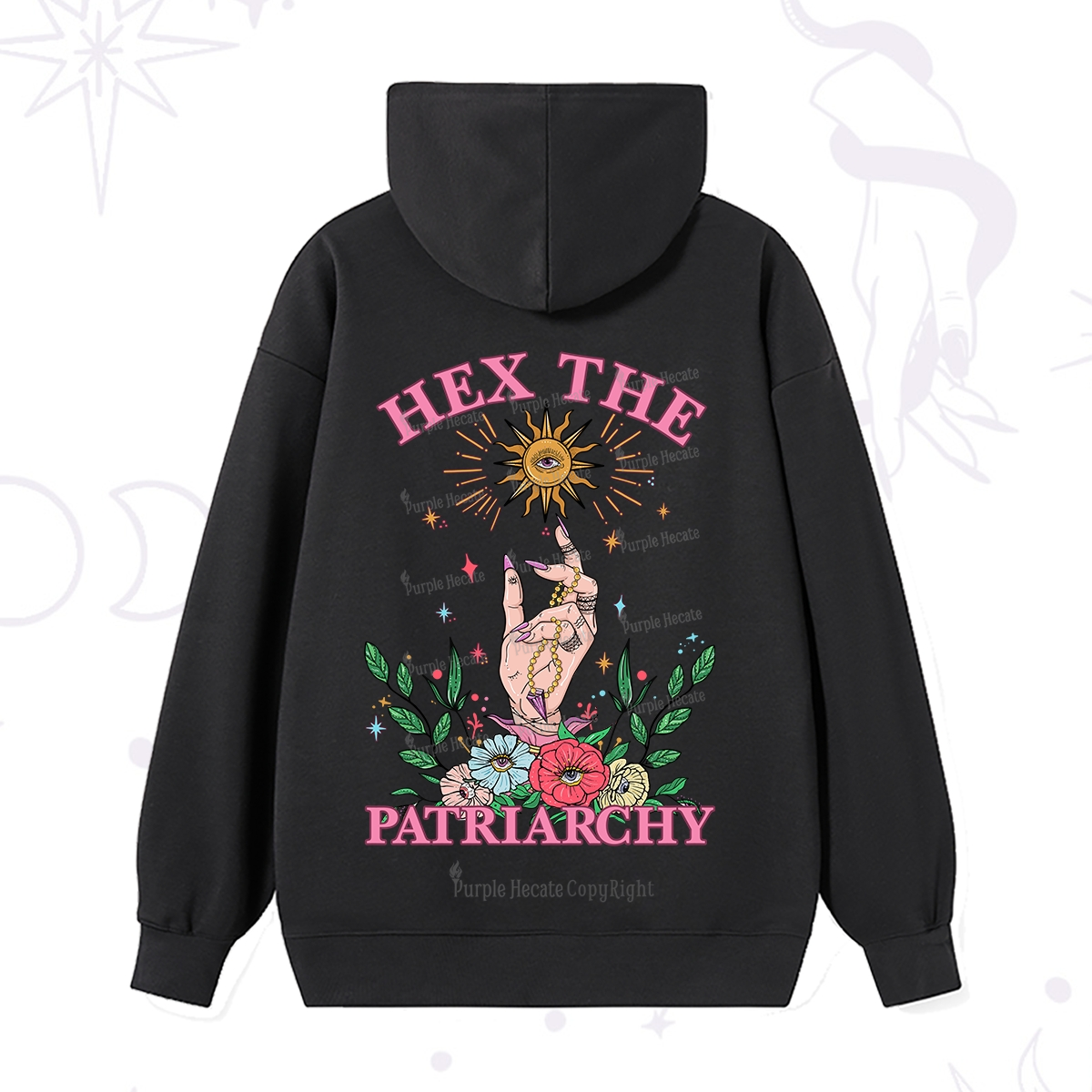 Purplehecate Hex The Patriarchy Witchy Hoodie