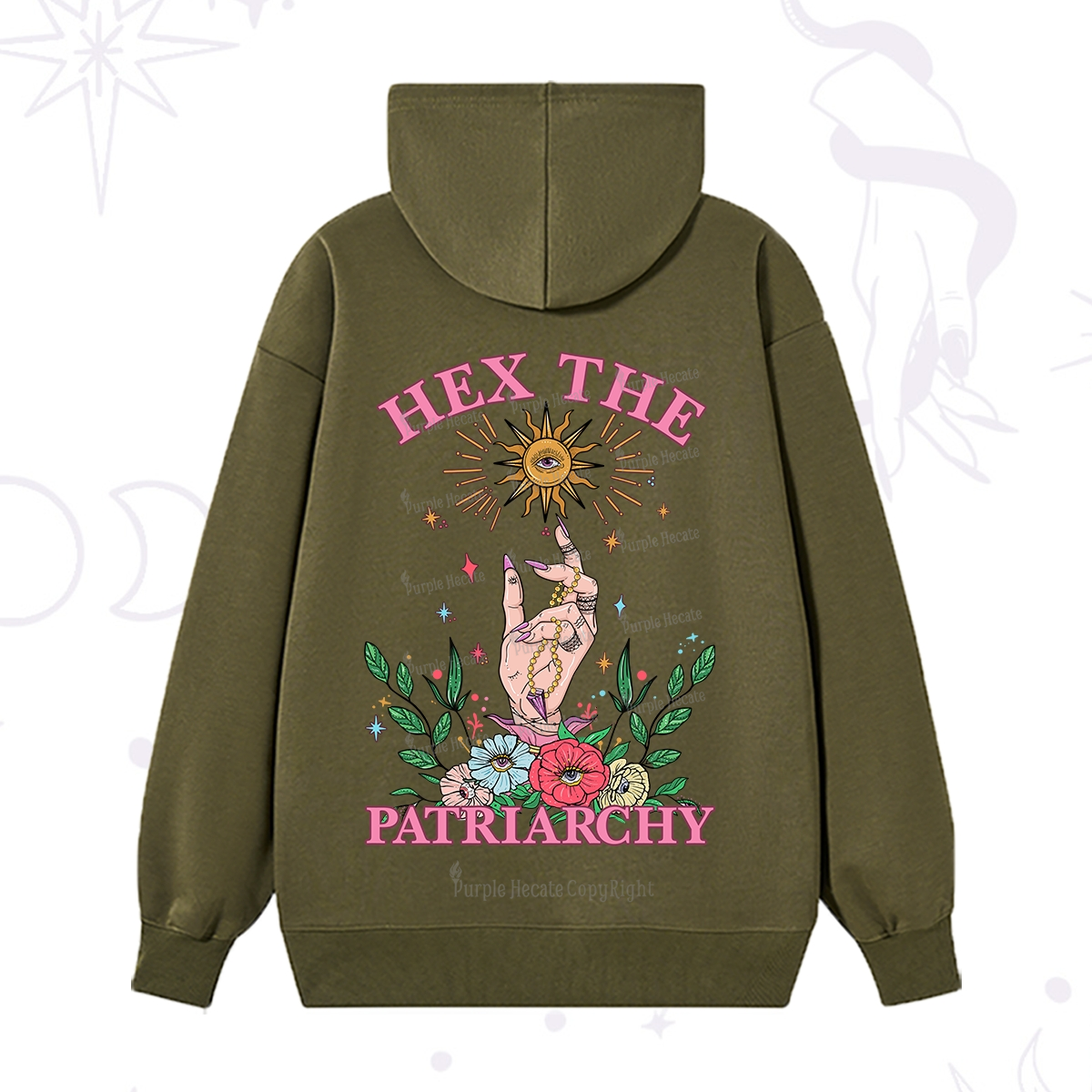 Purplehecate Hex The Patriarchy Witchy Hoodie