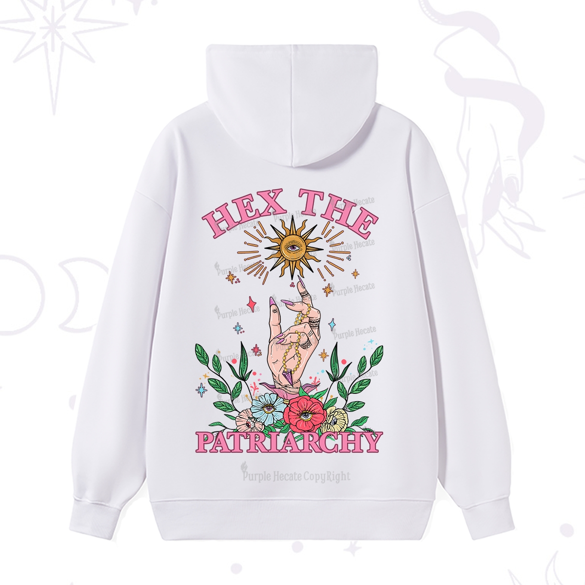 Purplehecate Hex The Patriarchy Witchy Hoodie