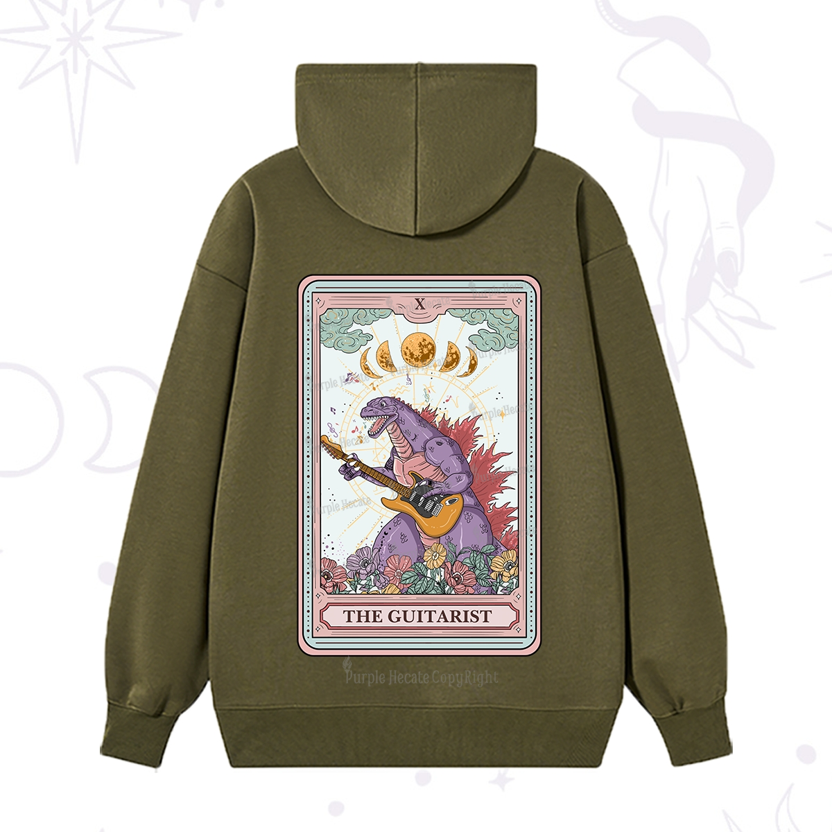Purplehecate The Guitarist Tarot Hoodie