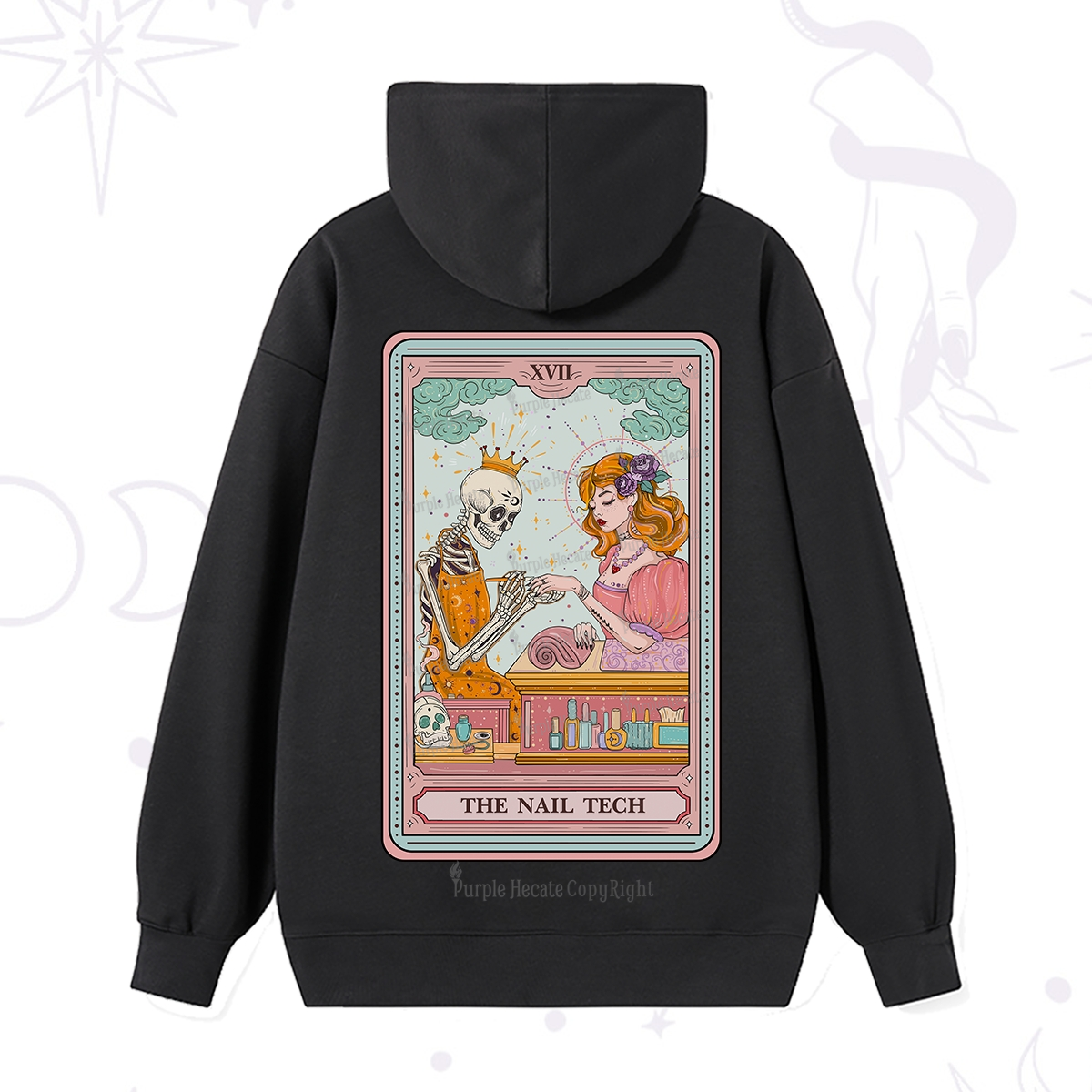 Purplehecate The Nail Tech Life Tarot Hoodie