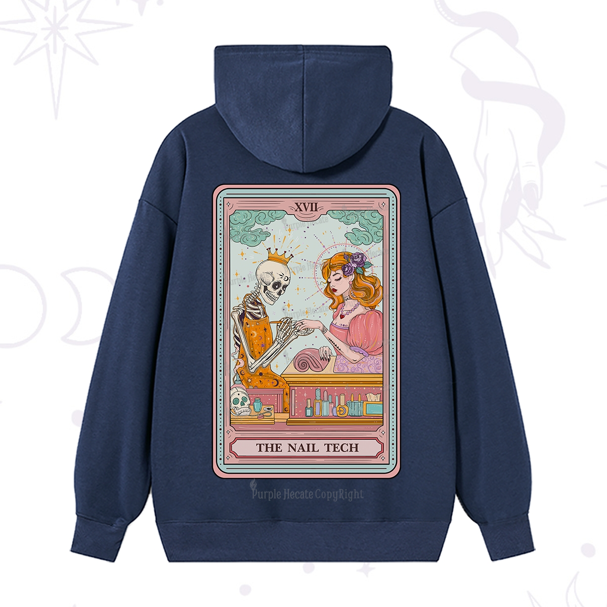 Purplehecate The Nail Tech Life Tarot Hoodie