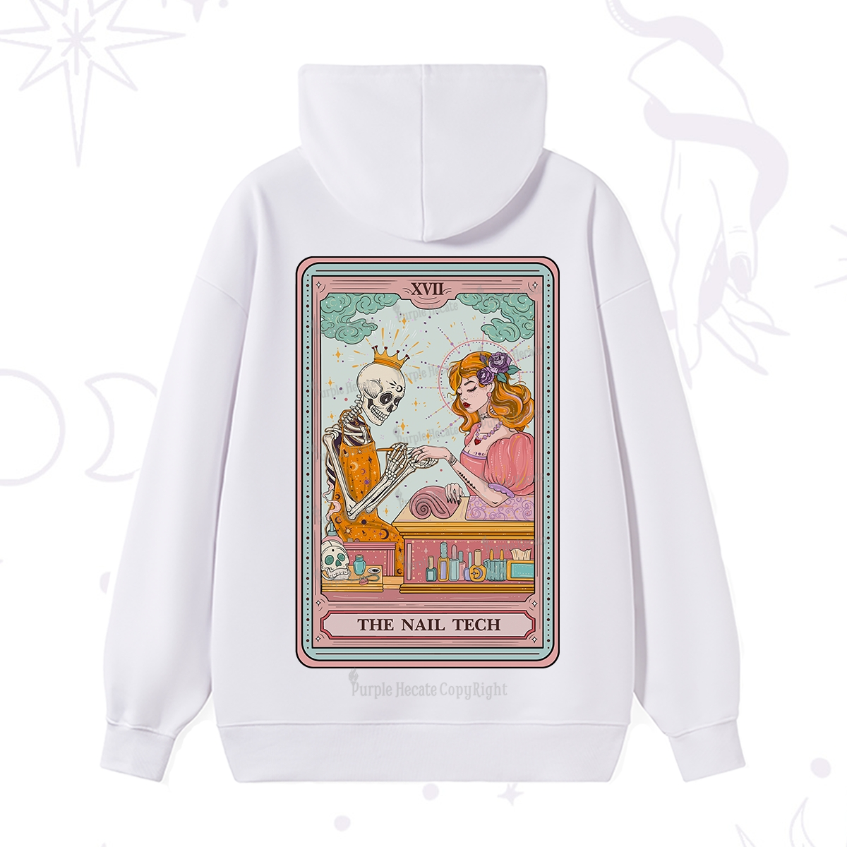 Purplehecate The Nail Tech Life Tarot Hoodie