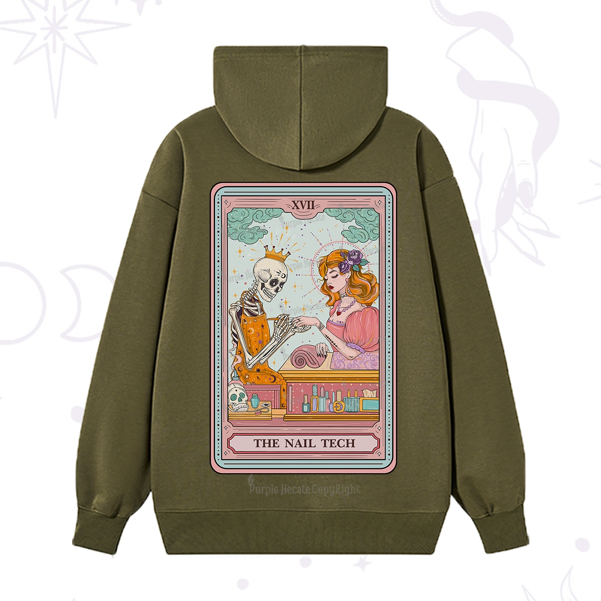 Purplehecate The Nail Tech Life Tarot Hoodie