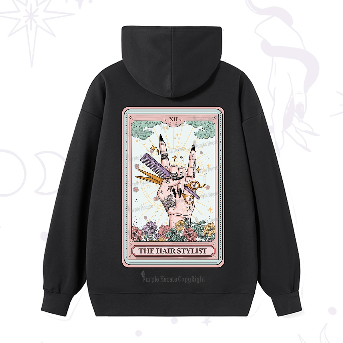Purplehecate The Hair Stylist Tarot Hoodie