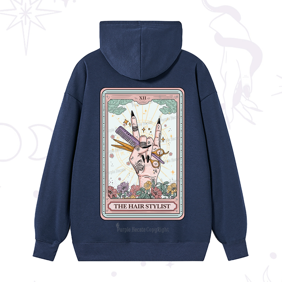 Purplehecate The Hair Stylist Tarot Hoodie