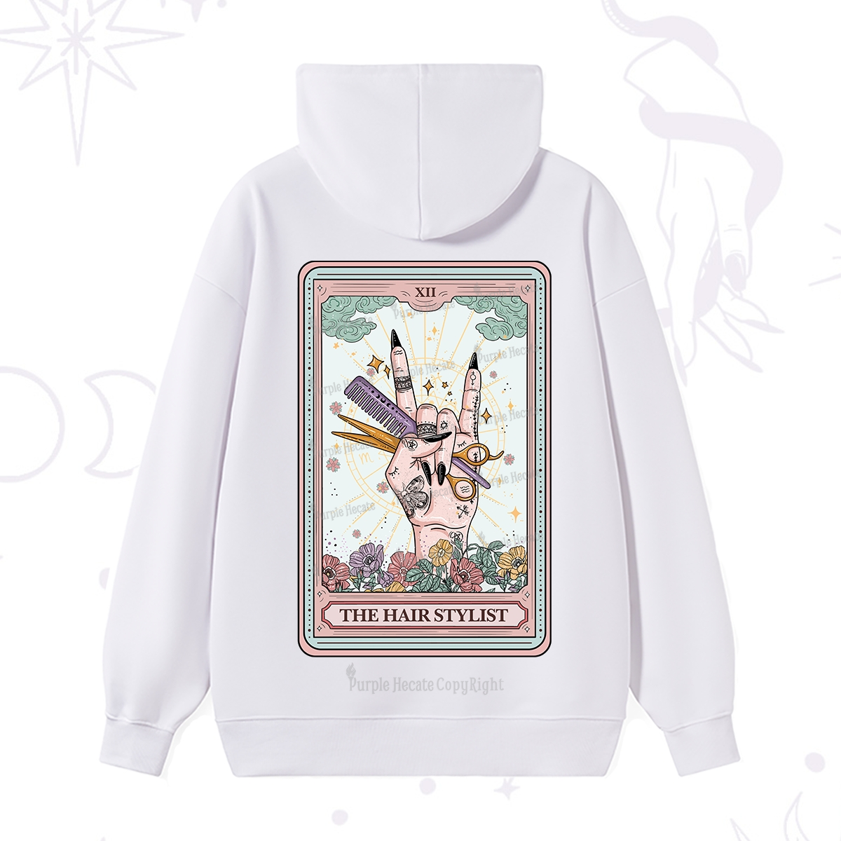Purplehecate The Hair Stylist Tarot Hoodie