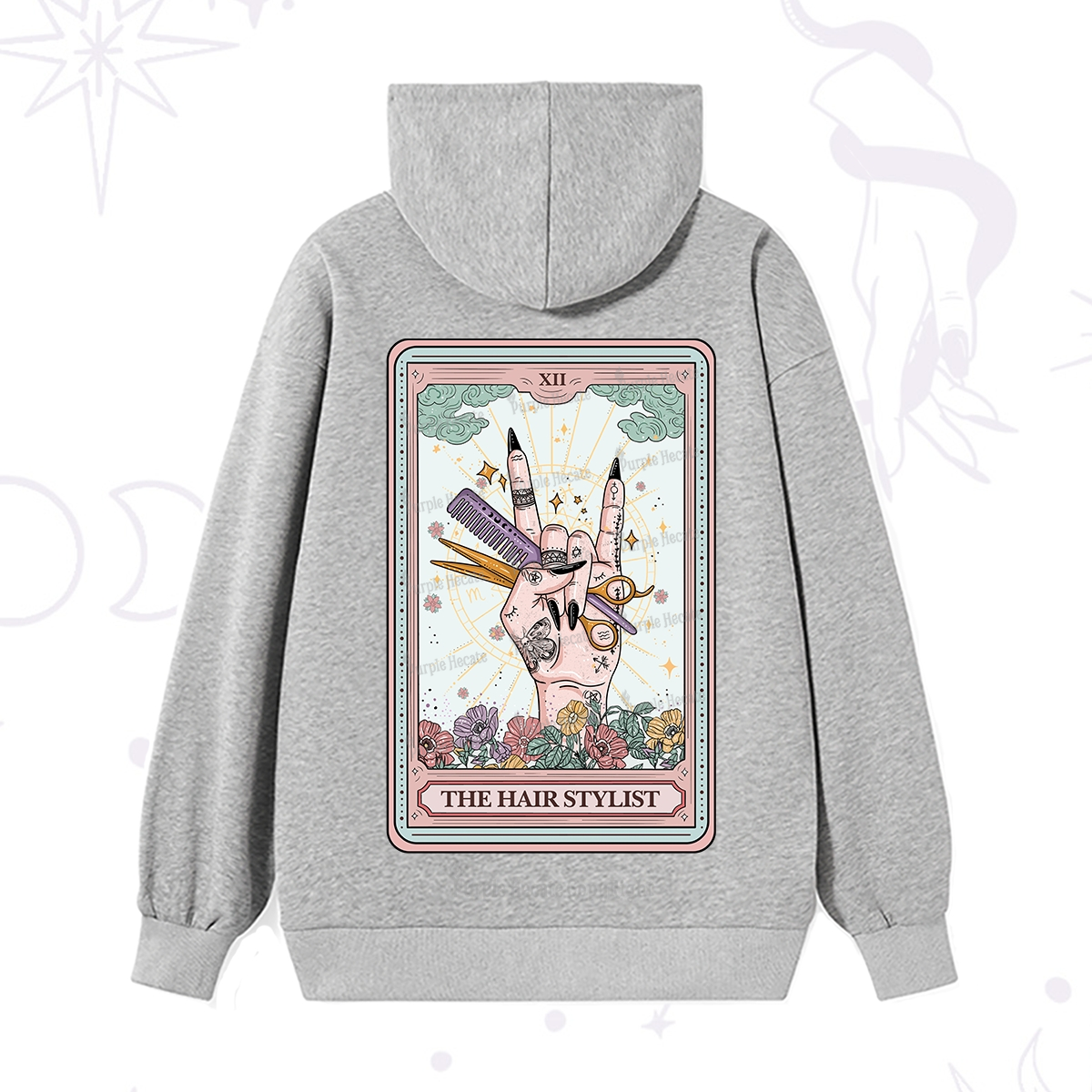 Purplehecate The Hair Stylist Tarot Hoodie