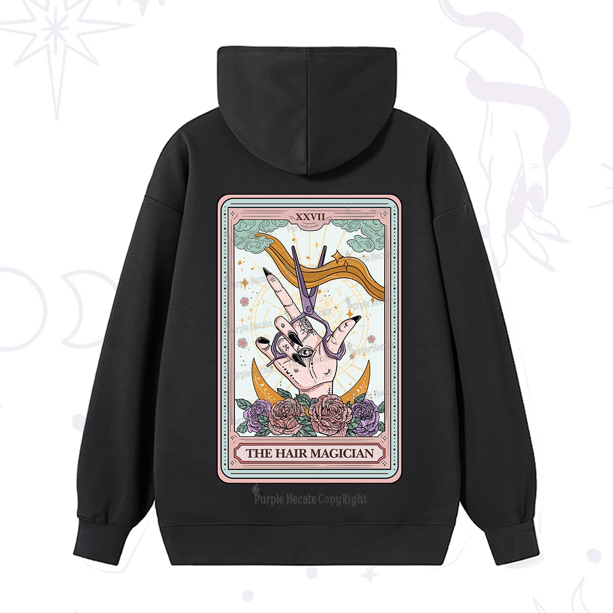Purplehecate The Hair Magician Tarot Hoodie