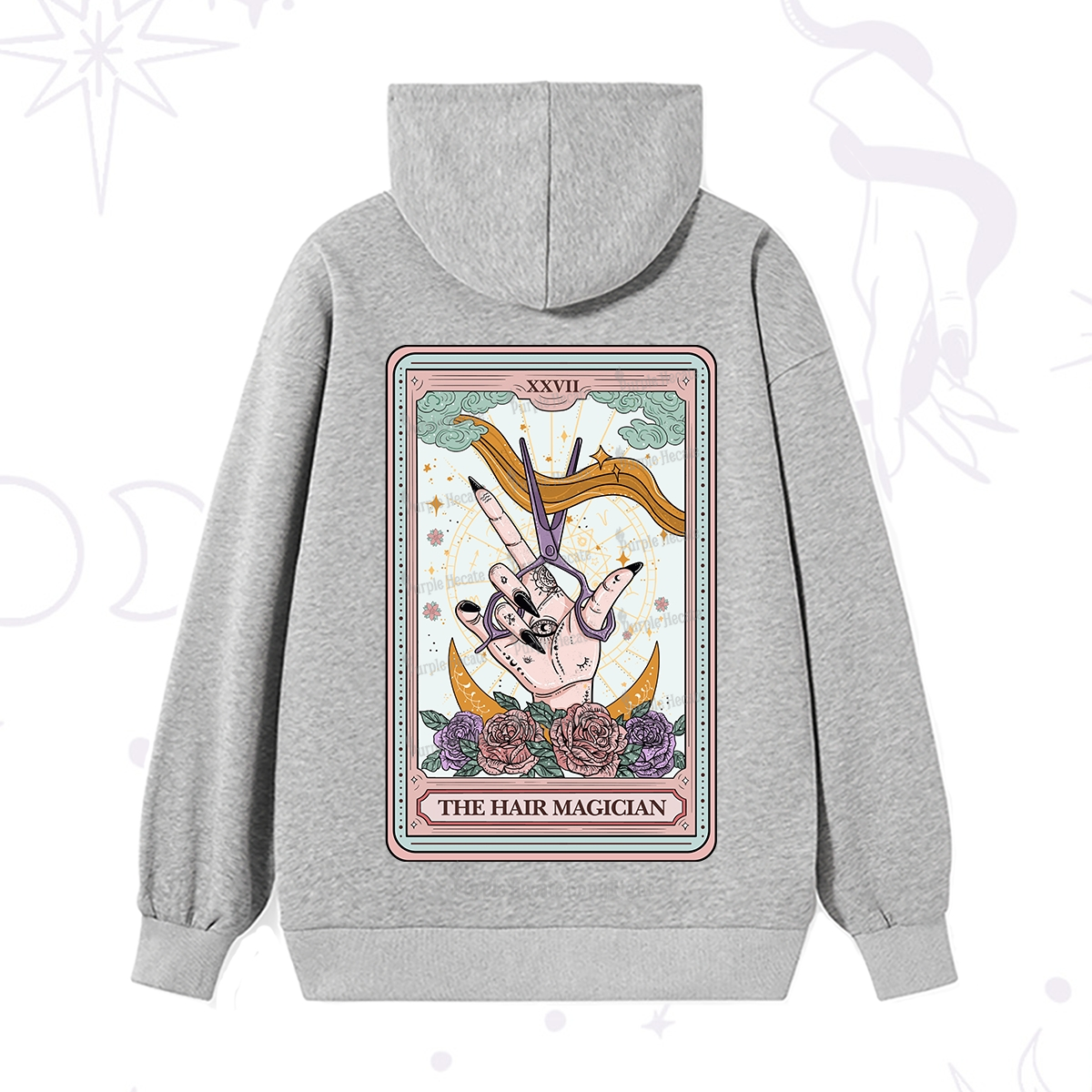 Purplehecate The Hair Magician Tarot Hoodie