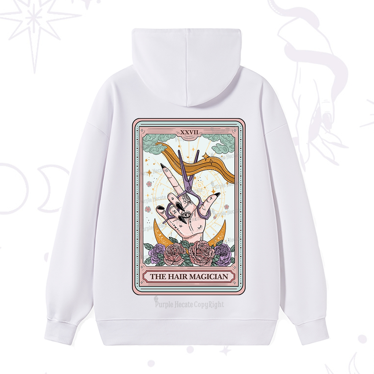 Purplehecate The Hair Magician Tarot Hoodie