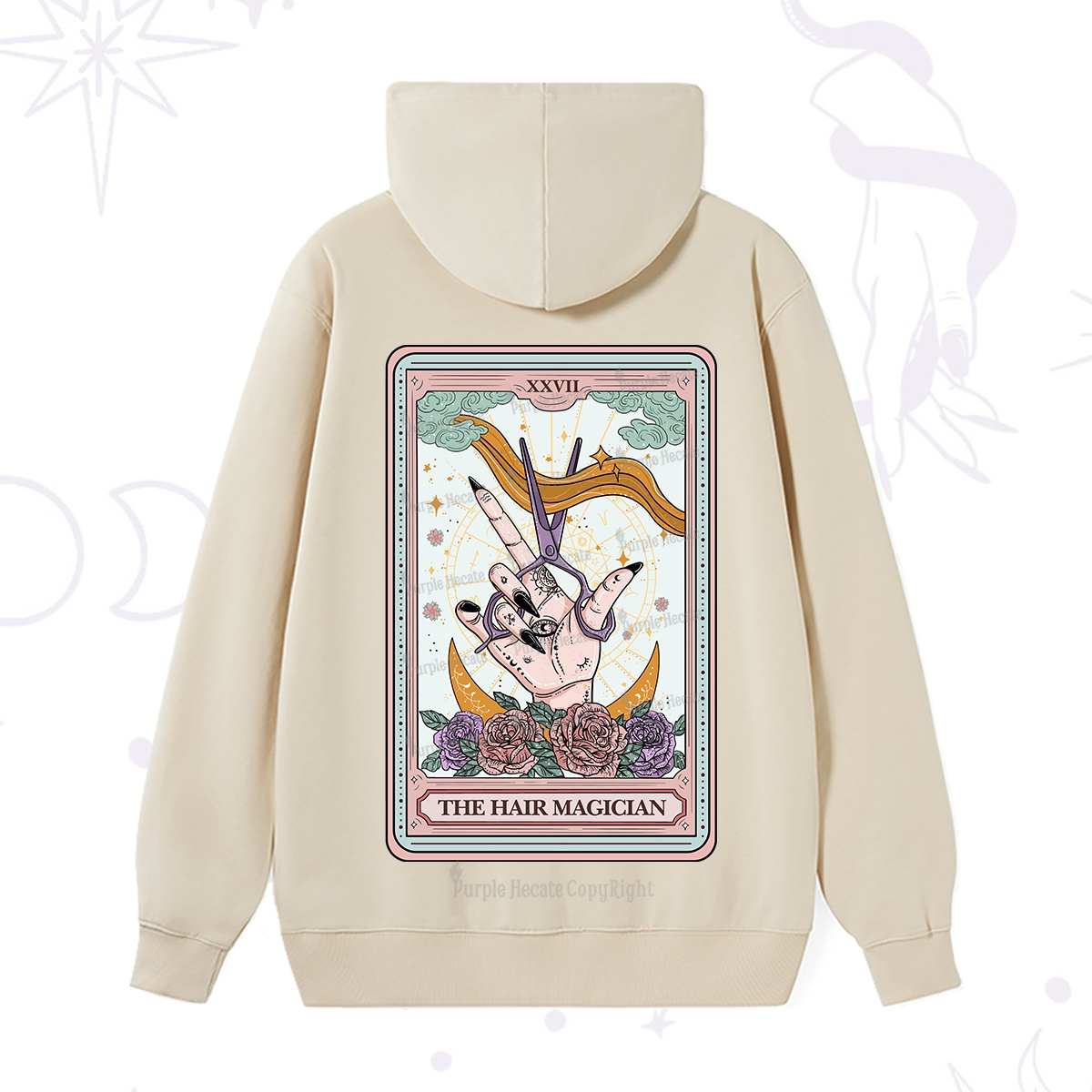 Purplehecate The Hair Magician Tarot Hoodie