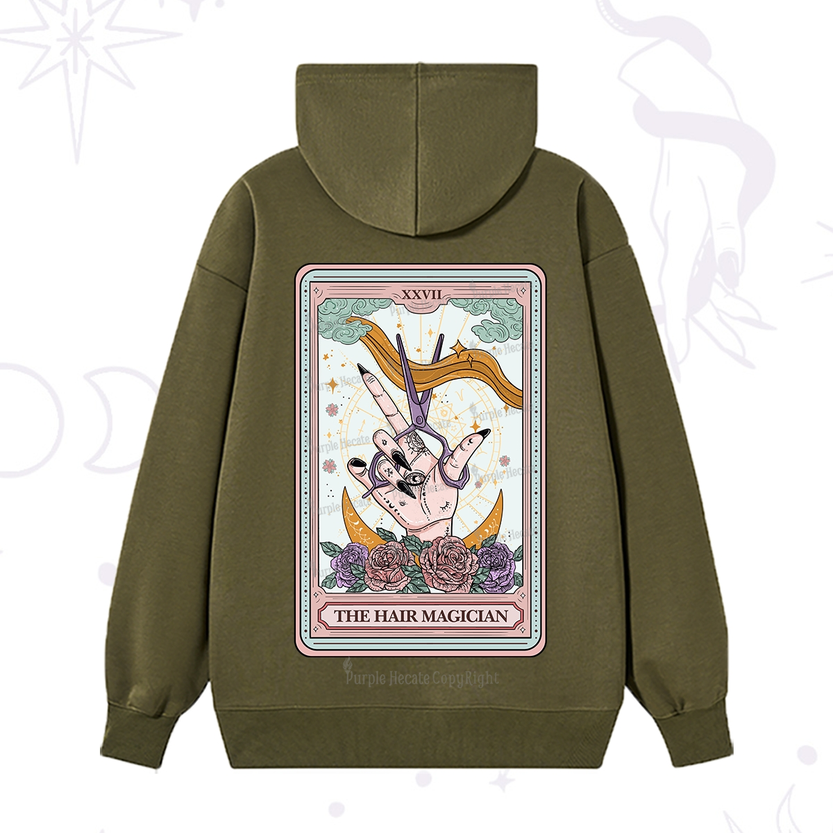 Purplehecate The Hair Magician Tarot Hoodie