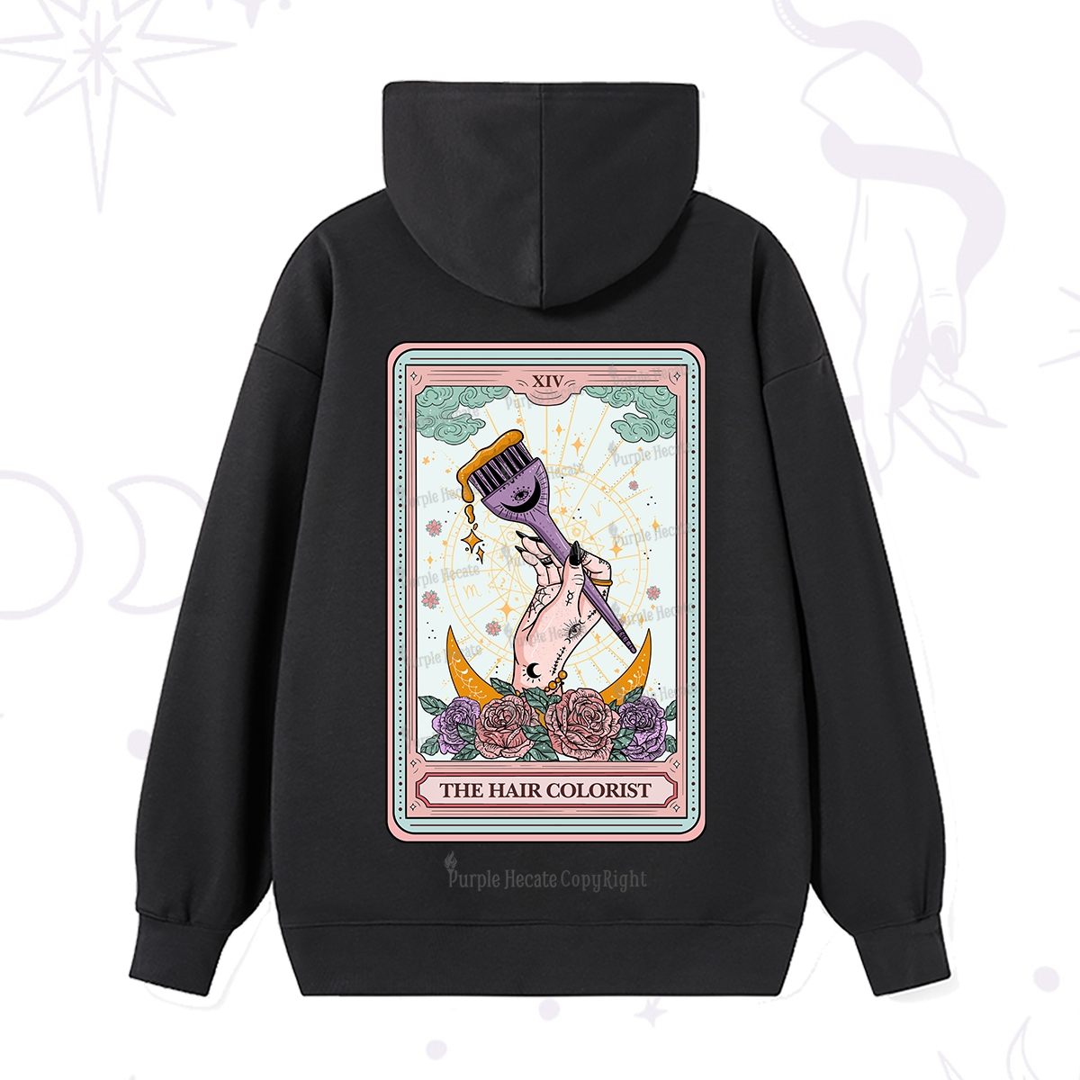 Purplehecate The Hair Colorist Tarot Hoodie